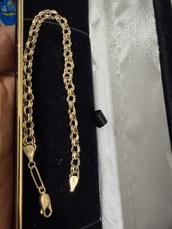 14k chino link bracelet