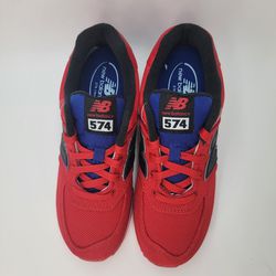 New Balance 574 Classics Red Black Blue Kids Running Sneakers KL574WSG