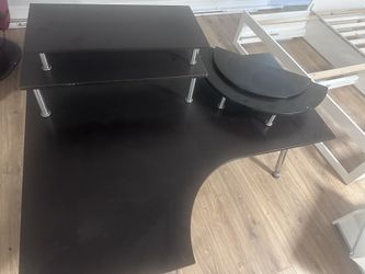 Desk Black Legs Adjustable