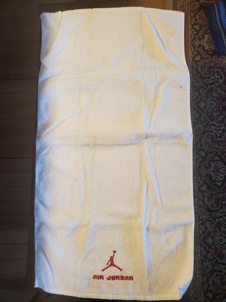 White Jordan Gym Towel