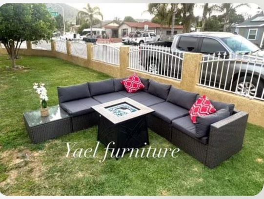 Brand New Patio Outdoor Furniture Set With Fire Pit