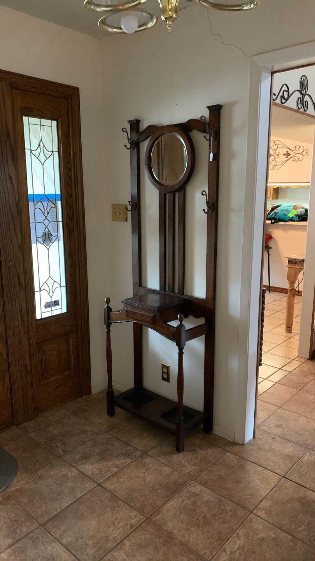 Hat Rack With Mirror