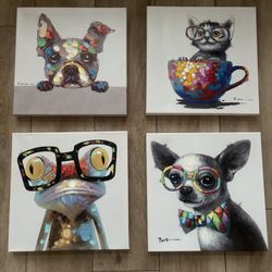 Canvas Wall Art Set Of 4 