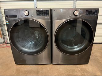 BEAUTIFUL 2024 LG THINQ WASHER AND ELECTRIC DRYER SET IN EXCELLENT CONDITIONS