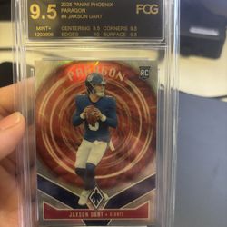 2025 Panini Phoenix Paragon Jaxson Dart #4 Giants (RC) FCG 9.5