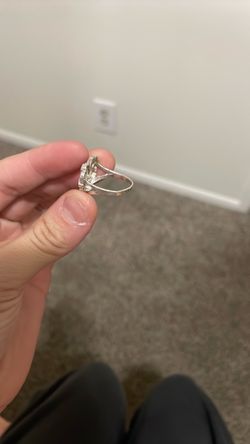 Silver nugget ring