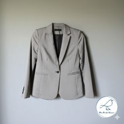 Worthington | Size 6 | Black&White Thin Stripes Blazer | Gently Used - Great Condition