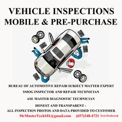 VEHICLE CAR INSPECTIONS MOBILE AND PREPURCHASE