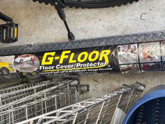 NEW G-Floor 75-Mil Commercial Garage Mat (7.5' x 17') Slate Grey Diamond Tread