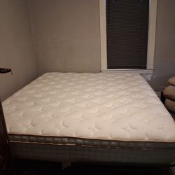 California King Bed with Memory Foam and Topper