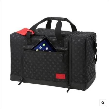 Hex X Stance Sneaker Duffel Black Travel Bag, Laptop Luggage