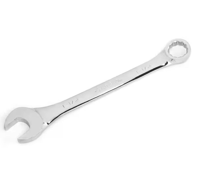 Husky 1-1/2 in. 12-Point SAE Full Polish Combination Wrench