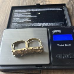 10k double finger nugget ring 