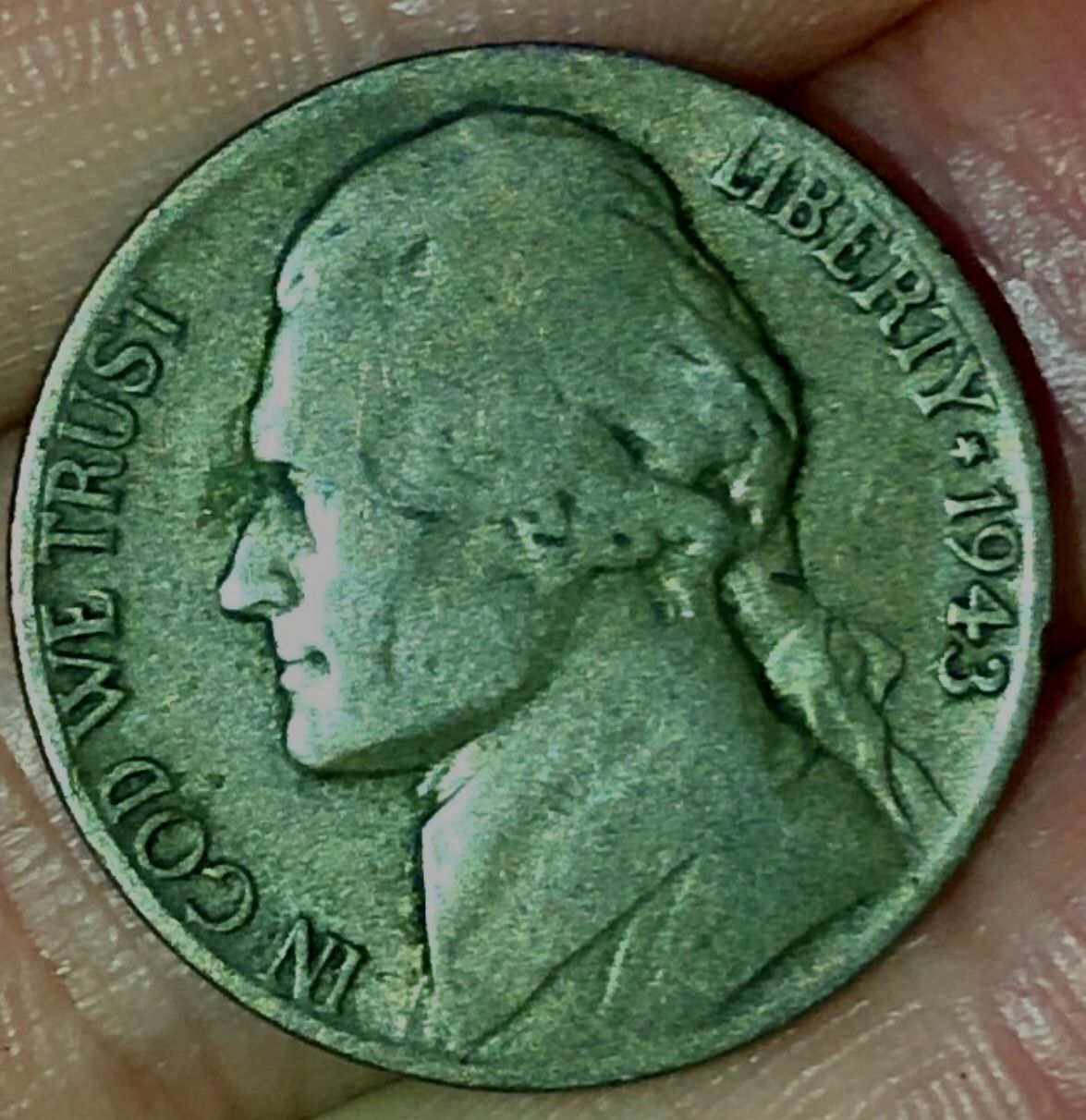 (Not Free) Super Rare 1943 P Jefferson Silver Nickel