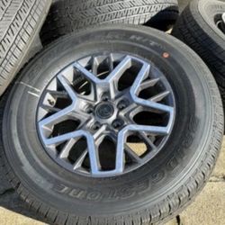 FREE DELIVERY 5x 18” 2025 Jeep Wrangler wheels Sahara Gladiator overland Bridgestone 255/70/18