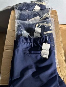 4 FIGS Jogger Scrub Pants Navy Blue