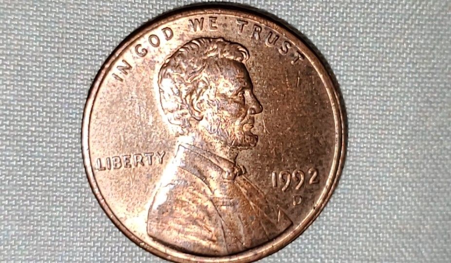 1992 D Lincoln Penny