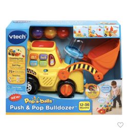 Vtech Push N Pop Bulldozer
