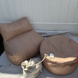 Bean Bed And Ottoman 