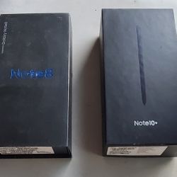 Samsung Note 10 and Note 8 Boxes - Original Box - Box only
