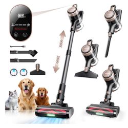 Brand new Cordless Vacuum Cleaner, 300W 23KPa Powerful Suction Vacuum with LED Display,