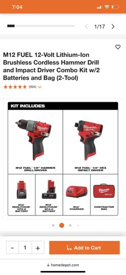 M12 Milwaukee Kit Trade For Impact