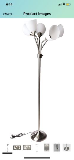 desso 7205-22 Multi-White Shade Floor Lamp