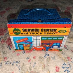 Vintage, Rare "Ideal" Toys Service Center And Truck Depot