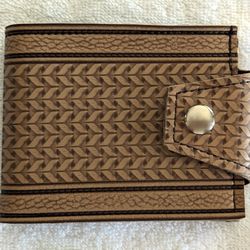 New Couch wallet hand made from vintage vinyl automotive upholstery (vegan)