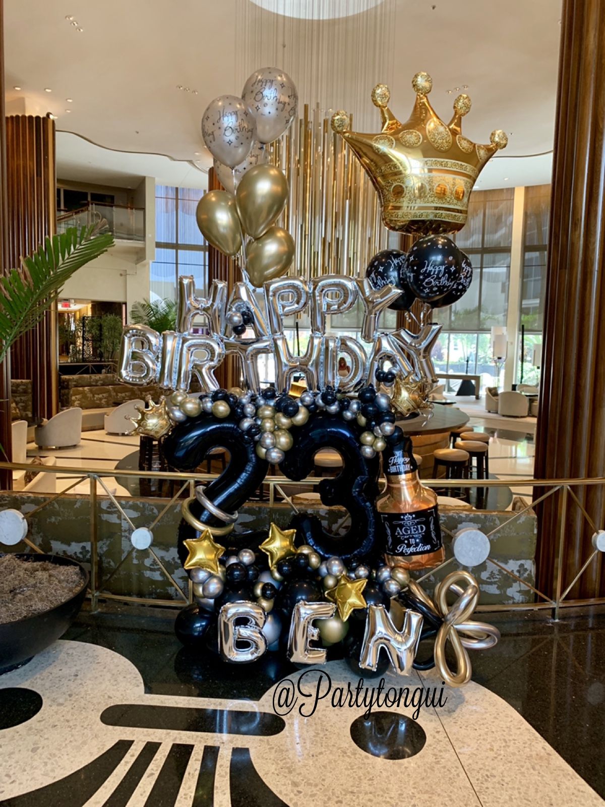 King Balloons Bouquet 👑 🎈 Arreglo de Globos para Cumpleaños 🎈 Birthday Balloons