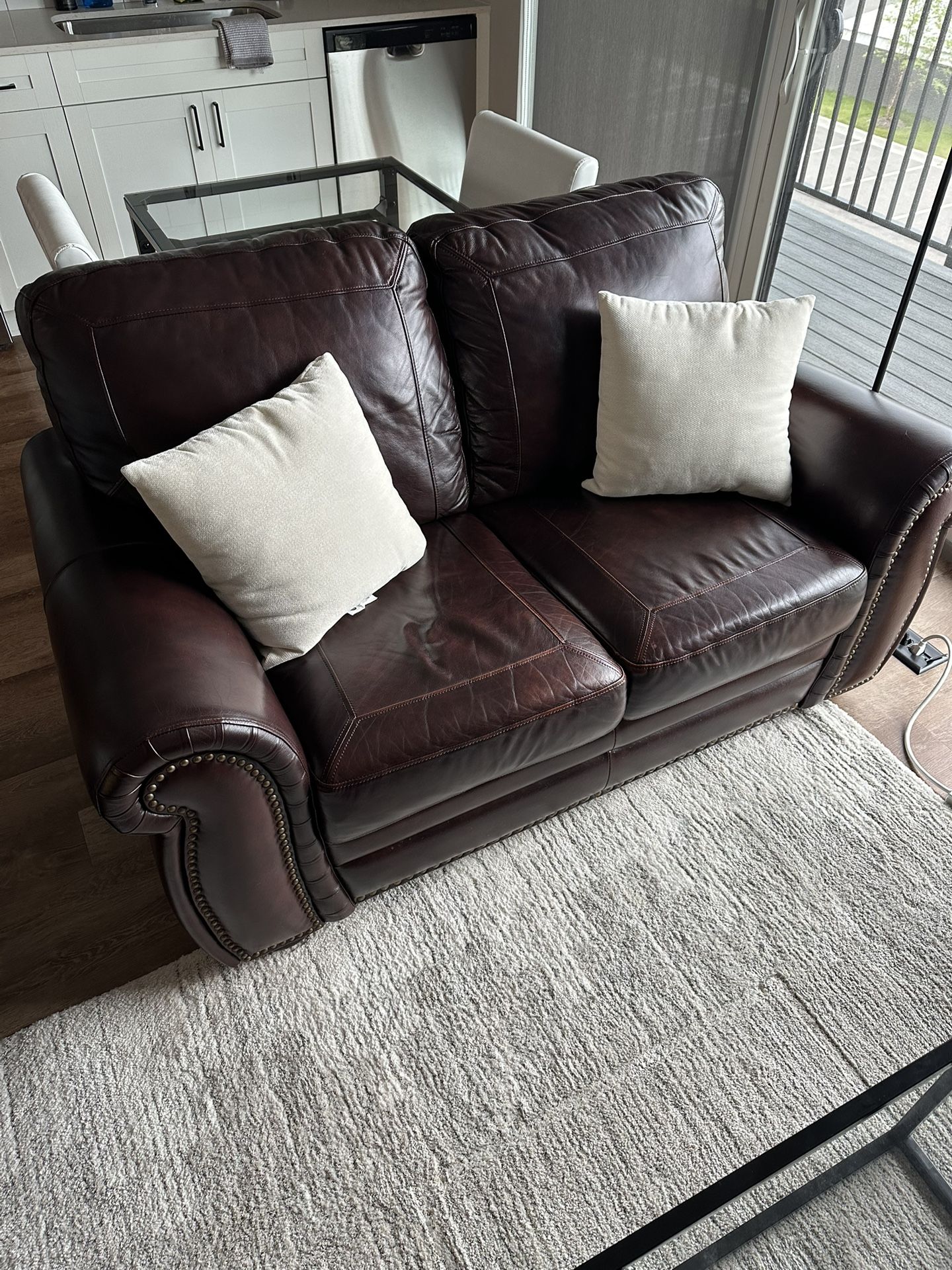 Couches and Pillows (Loveseat + Single)