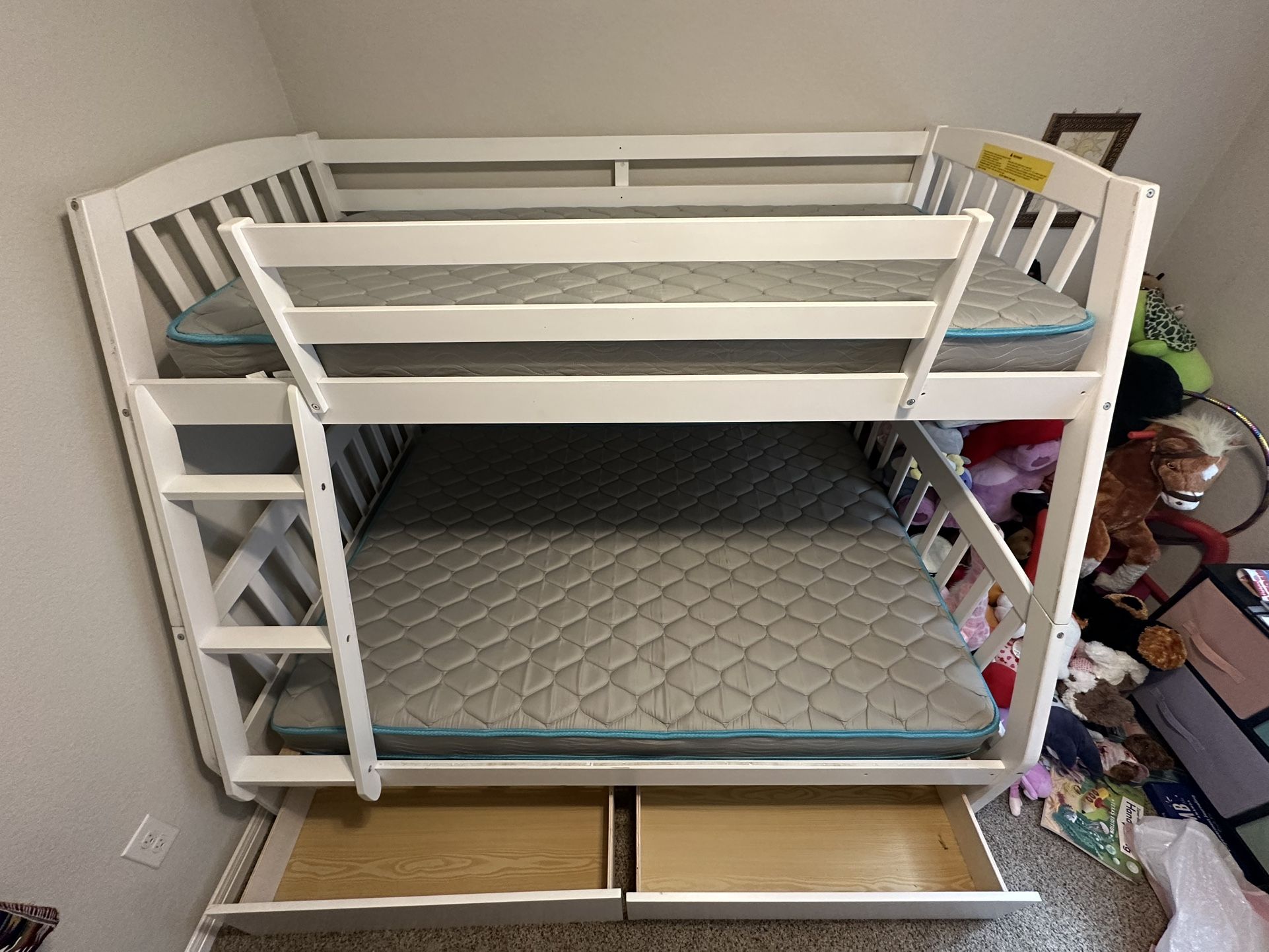 Twin over full bunk bed