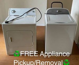 Washer & Dryer  Removal/Pickup ♻️