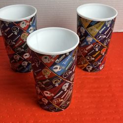 NFL Pennants Hallmark Technimark TM-22T 22oz Stadium Style Cups 2012 Set Of 3