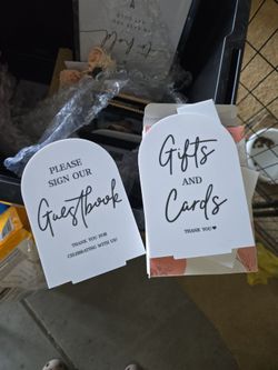 Guest Book and Cards Sign