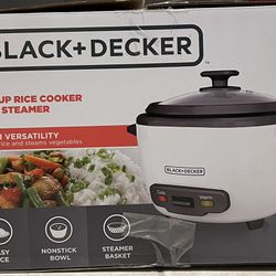 Black and Decker 16-Cup Cooked/8-Cup Uncooked Rice Cooker and Food
