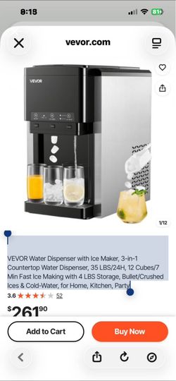 Water dispensers with ice maker