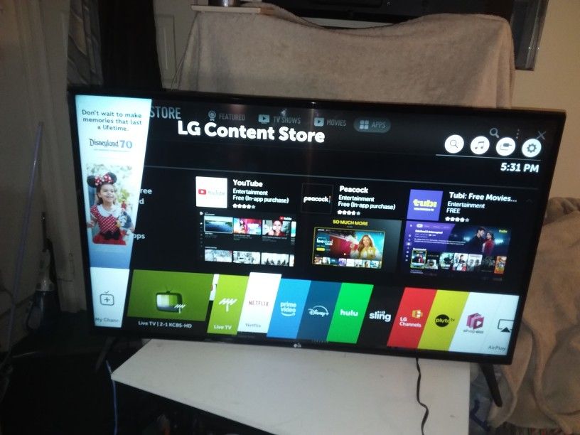 LG Smart TV 50" Inch Class LED UN6090PUA SERIES 2160p Smart 4K UND TV With HDR Remote control Includes