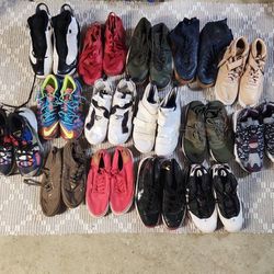 Lot Of 15 shoes Sneakers nike Reebok Boys Man
