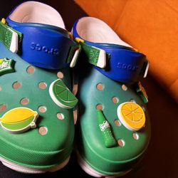 Sprite Lemon Lime Crocs Classic Clogs New Size M10 W12