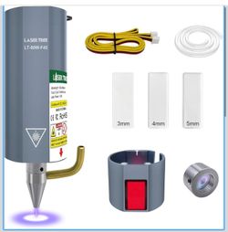 LASER TREE Laser Module, 10W(10000mW) Optical Power Output Laser Engraving Module with Air Assist, Built-in FAC, Double Ultra-Fine Compressed Spot Las