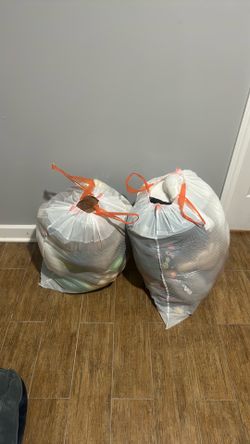 Bags of assorted plush toys