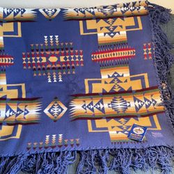 New Pendleton Chief Joseph Wool Shawl 68”X 68“ With 4 Inch Fringe New Inbox With Tags