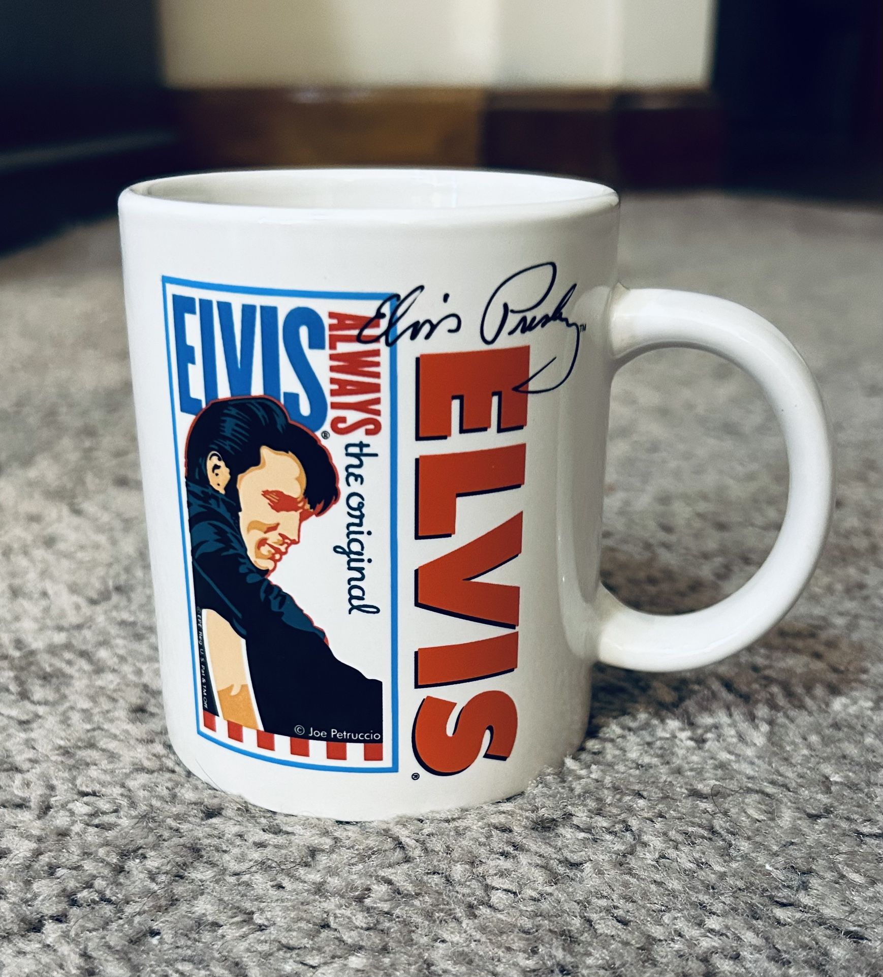 Elvis Presley "Always the Original" Signature Product coffee mug.