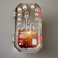 Husky 24-Piece 3/8 in. Drive Ratchet & Socket Set - BRAND NEW