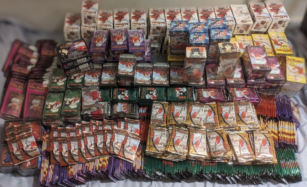 Inuyasha Sealed Booster Boxes And Packs Collection 115 Boxes 800 Packs And More