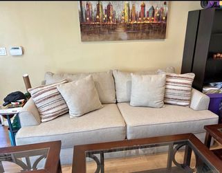 Beige couch