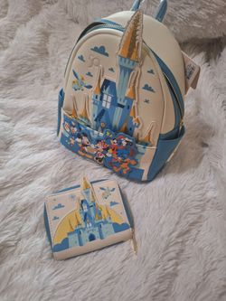 Loungefly Disney 50th Anniversary Mini Backpack & Wallet Set