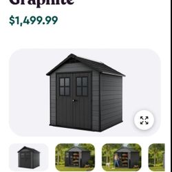 Keter Newton 7.5x7 Storage Shed $1,200