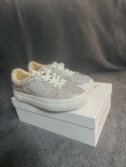 Crystal Rhinestone Low-Top Sneakers